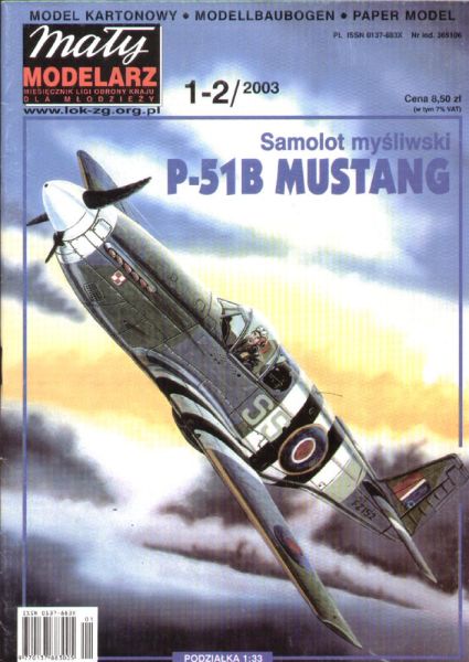 North American P-51B Mustang Mk.III 1:33