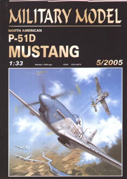 North American P-51D Mustang der USAAF inkl. Spantensatz 1:33 übersetzt