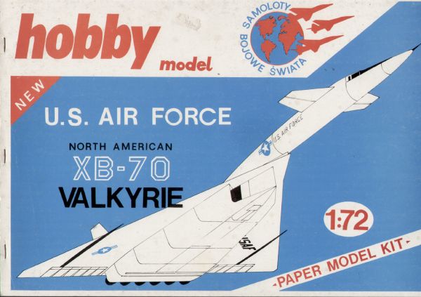 North American XB-70 VALKYRIE 1:72 REPRINT