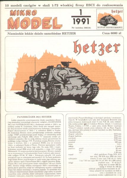 Panzerjäger 38(t) Hetzer 1:35