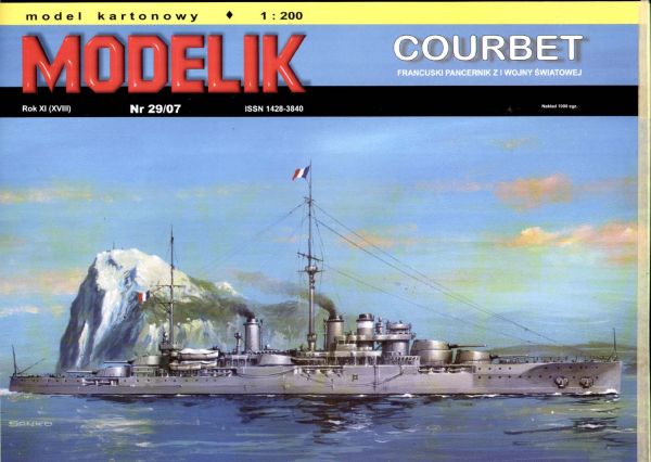 Panzerschiff Courbet (1913) 1:200 Offsetdruck
