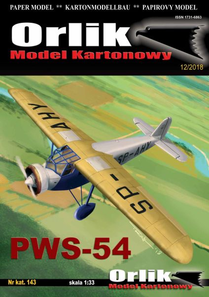 Passagier- und Postflugzeug PWS-54 (1932) 1:33 extrem²