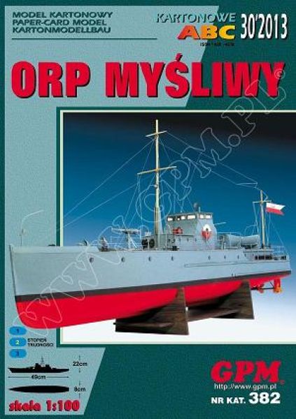 Patrouillenboot der ML-Klasse ORP Mysliwy (1922) 1:100