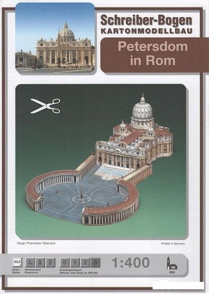 Petersdom in Rom 1:400 deutsche Anleitung