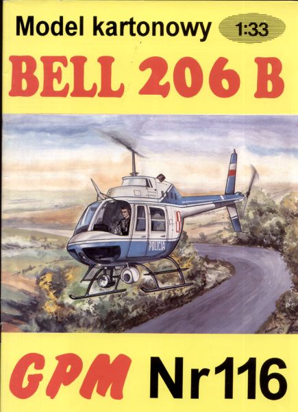 Polizeihubschrauber Bell 206B "Jet Ranger III" 1:33 übersetzt
