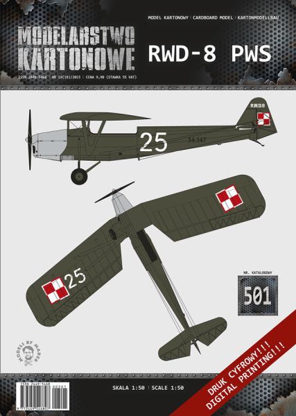 Polnisches Schul- und Sportflugzeug RWD-8 (PWS) 1934 - 1939 1:50