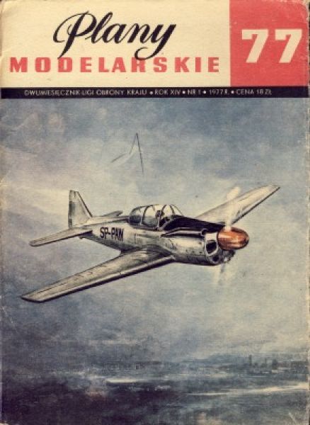 Polnisches Schul- und Trainingsflugzeug, PZL M-4 Tarpan (1960er) 1:10(1:25) Bauplan