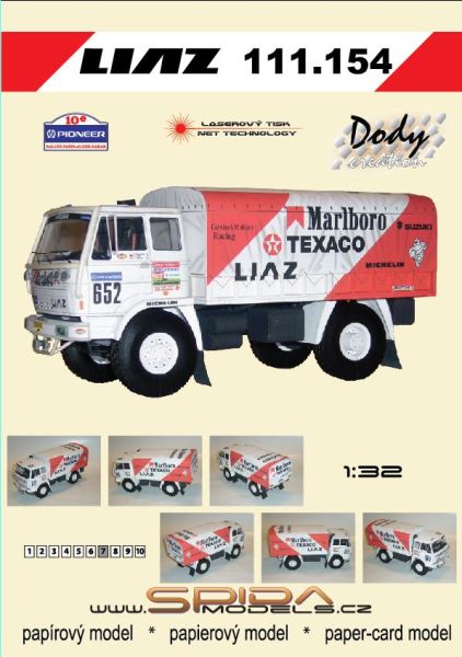 Rally-Lkw Liaz 111.154 D 4x4 (10. Rallye Paris-Alger-Dakkar 1988) 1:32