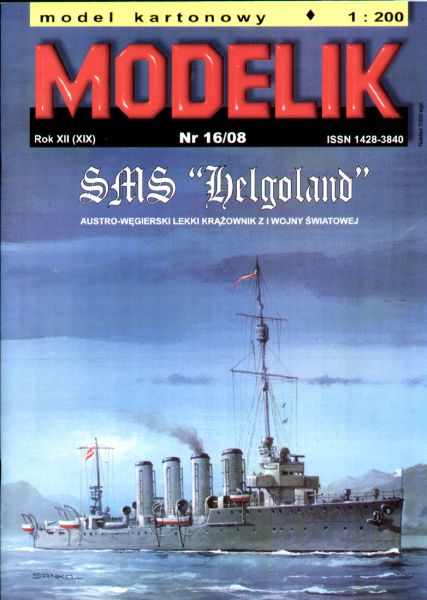 Rapidkreuzer SMS Helgoland (1917) 1:200 überarbeitet, Offsetdruck