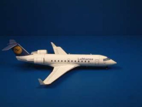 Regionalverkehrsflugzeug Canadair CL-600 Regional Jet (Lufthansa) 1:50 deutsche Anleitung