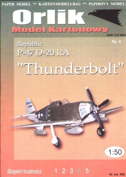 Republic P-47D-20RA Thunderbolt 1:50