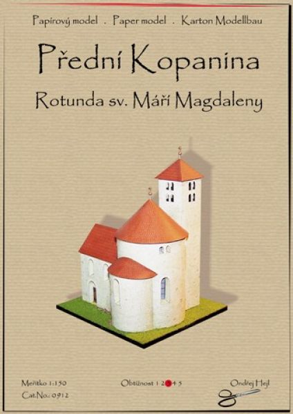 Romanische Rotunde der hl. Maria Magdalena aus P?ední Kopanina (Prag) 1:150
