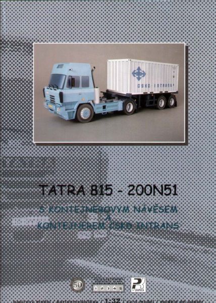 Sattelschlepper Tatra T815 mit dem Containerauflieger 200N51 1:32