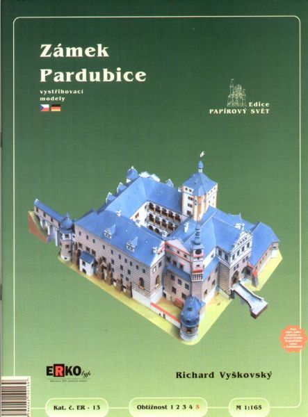 Schloss PARDUBICE (um 1490) 1:165 übersetzt!