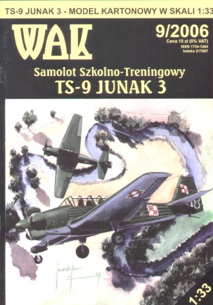 Schul- und Trainingsflugzeug TS-9 Junak-3 (1953) 1:33