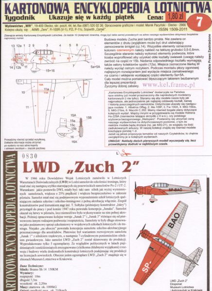 Schul- und Übungsflugzeug LWD "Zuch 2" (1950) 1:50