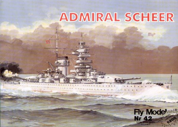 Schwerkreuzer Admiral Scheer + U-Boot U-25 (Typ IA) 1:200