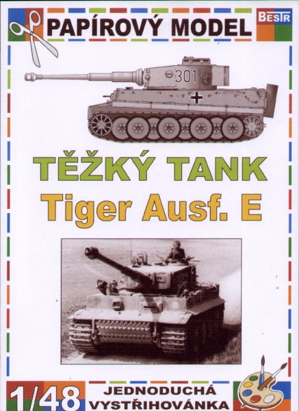 Schwerpanzer PzKpfw VI Ausf.(E) Tiger Ausf.E (Pz. Abt. 503 Kurt Knispel, Russland 1943) 1:48 einfach