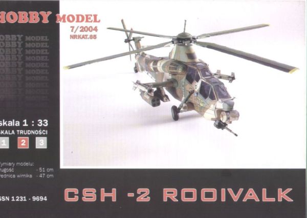 South African Air Force Hubschrauber CSH-2 Rooivalk 1:33 übersetzt, ANGEBOT