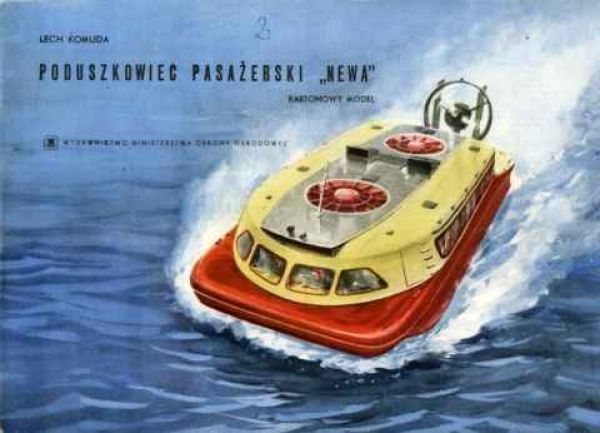 Sowjetischer Passagier-Luftkissenboot „Newa“ aus dem Jahr 1962 1:50 (Originalausgabe 1964)