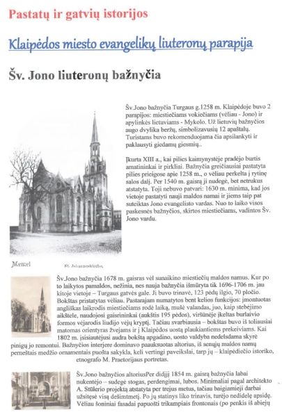 St.-Johannes-Kirche in Klajpeda/Memel in Litauen (13. Jh.) 1:150 Ganz-LC-Modell, übersetzt