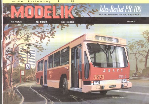 Stadbus Jelcz-Berliet PR-100 (1972) 1:25 übersetzt
