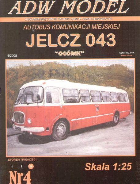 Stadtbus Jelcz 043 "Gurke" (Lizenz Skoda) 1:25 extrem