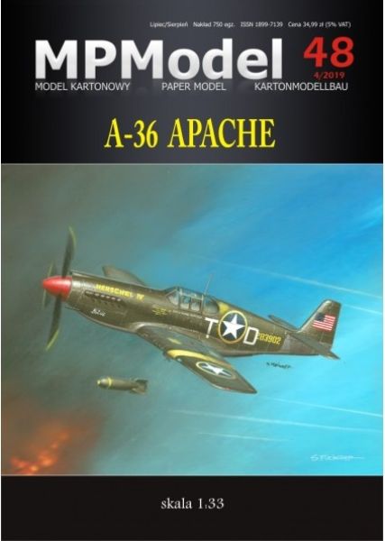Stürzkampfbomber und Bodenangriffsflugzeug A-36 Apache (NA-97) 1:33