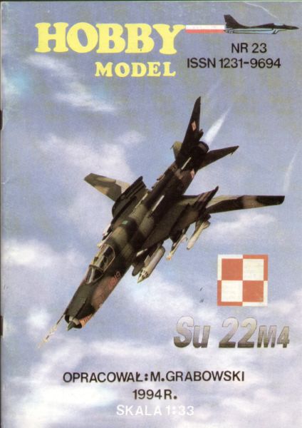 Suchoj Su-22M4 (mit schwenkbaren Flügeln) 1:33 übersetzt