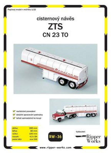 Tankauflieger ZTS CN 23 TO "Benzina" 1:32