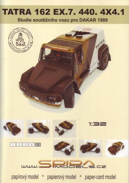 Tatra 162 EX.7 440.4x4.1 Studie Rally Dakar 1989 1:32