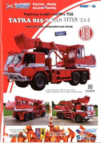 Feuerwehr-Bagger Tatra 815-7 6x6 UDS 214, PMHT-Verlag 1:32