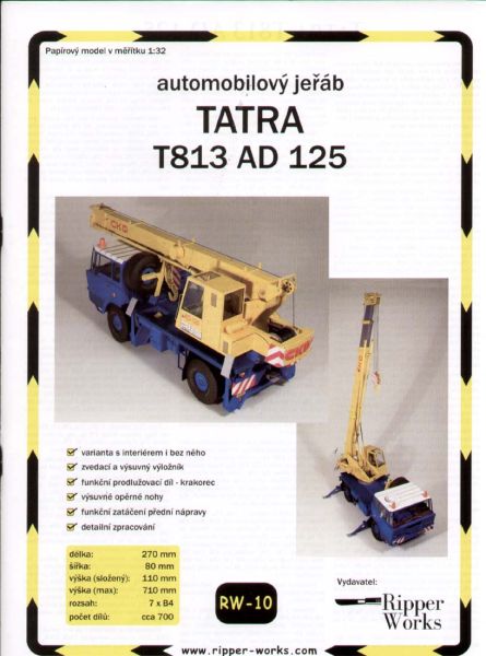 Tatra T813 AD 125 mit einem 12,5t-Teleskopkran    1:32