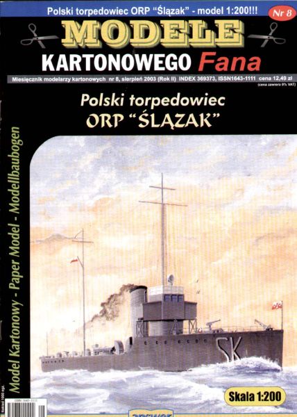 Torpedoboot ORP Slazak (ex.A-59, Vulcan-Werft/Stettin 1917)1:200