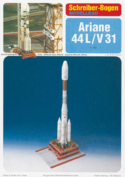 Trägerralete Ariane 44L / V31 1:100 deutsche Anleitung