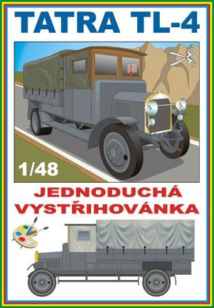 tschechischer Lkw Tatra TL-4 1:48 einfach