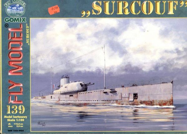 U-Boot Kreuzer Surcouf (1935) +Flugboot Besson MB-411 1:100