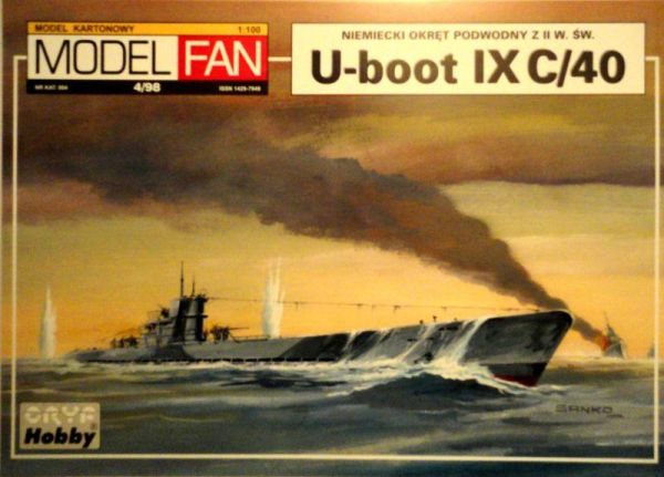 U-Boot des Types IXC/40 (U-154) 1:100