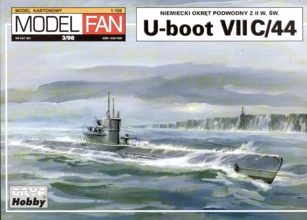 U-Boot des Typs VIIC/44 1:100