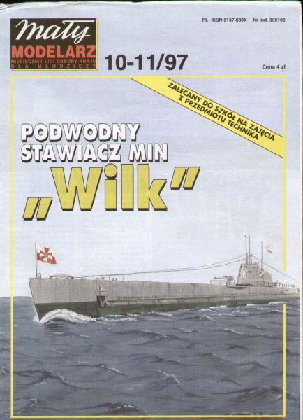 U-Minenleger ORP Wilk (1931) 1:100