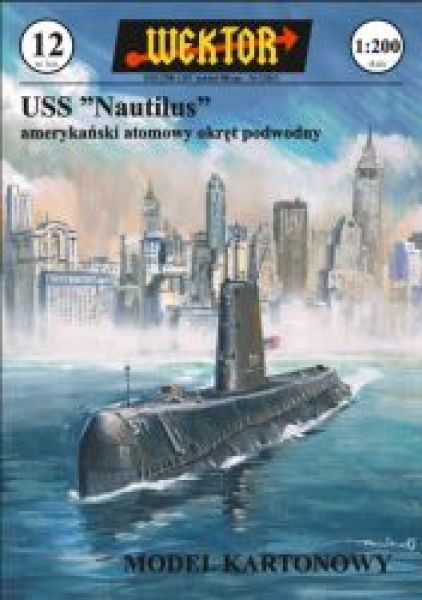 US-Amerikanisches atomgetriebenes U-Boot USS Nautilus SSN-571 (1958) 1:200