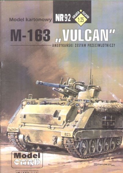 US-Flakpanzer M-163 Vulcan (Ende 1970er) 1:25 Offsetdruck
