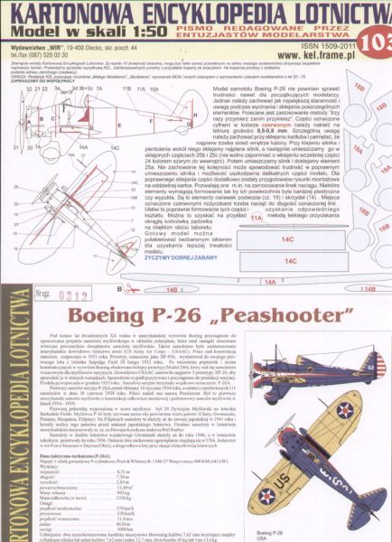 US-Jäger Boeing P-26 "Peashooter" (1934 - 1939) 1:50