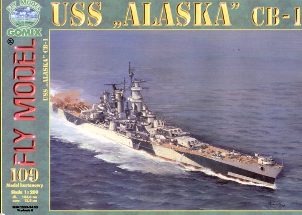 US-Schlachtschiff USS Alaska CB-1 (1945)  1:200  übersetzt!