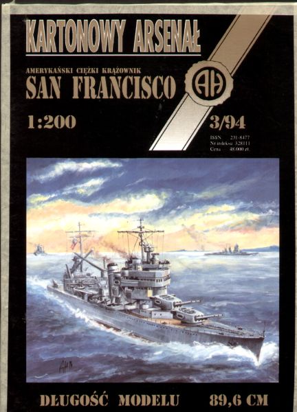 US-Schwerkreuzer USS San Francisco (1942) 1:200 Umschlag beschädigt