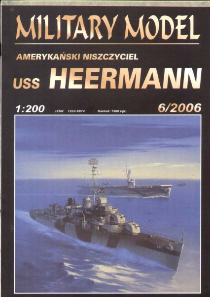 US-Zerstörer USS Heermann DD-532 1:200 extrem!