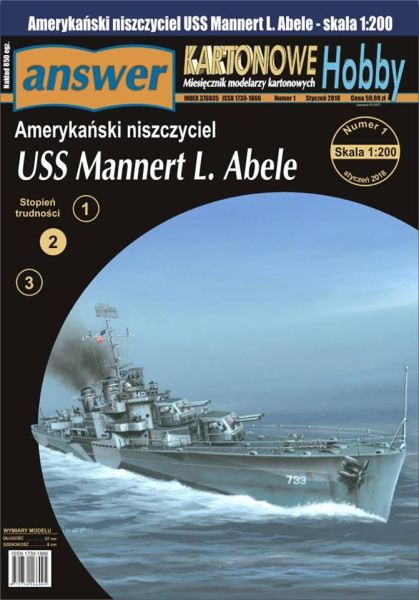 US-Zerstörer USS Mannert L. Abele (DD-733) 1:200 extrem²