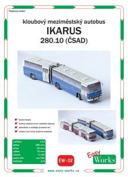 Überland-Gelenkbus Ikarus 280.10 (CSAD, 1980er) 1:43