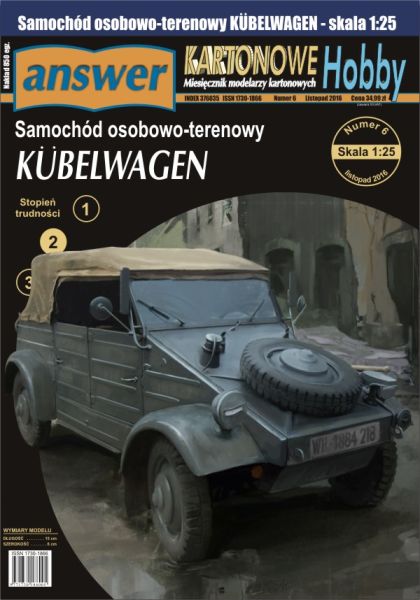 VW Typ 82 Kübelwagen der Wehrmacht 1:25
