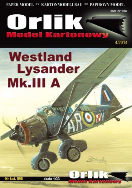 Verbindungsflugzeug Westland Lysander Mk. III A 1:33 extrem